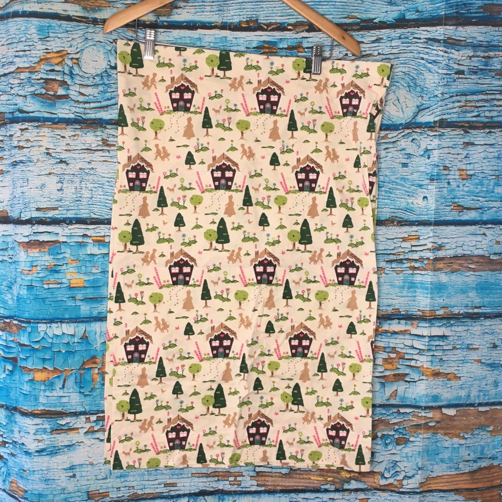2 Hansel & Gretel Gingerbread House Pillowcases Handmade 100% Cotton Witch Candy